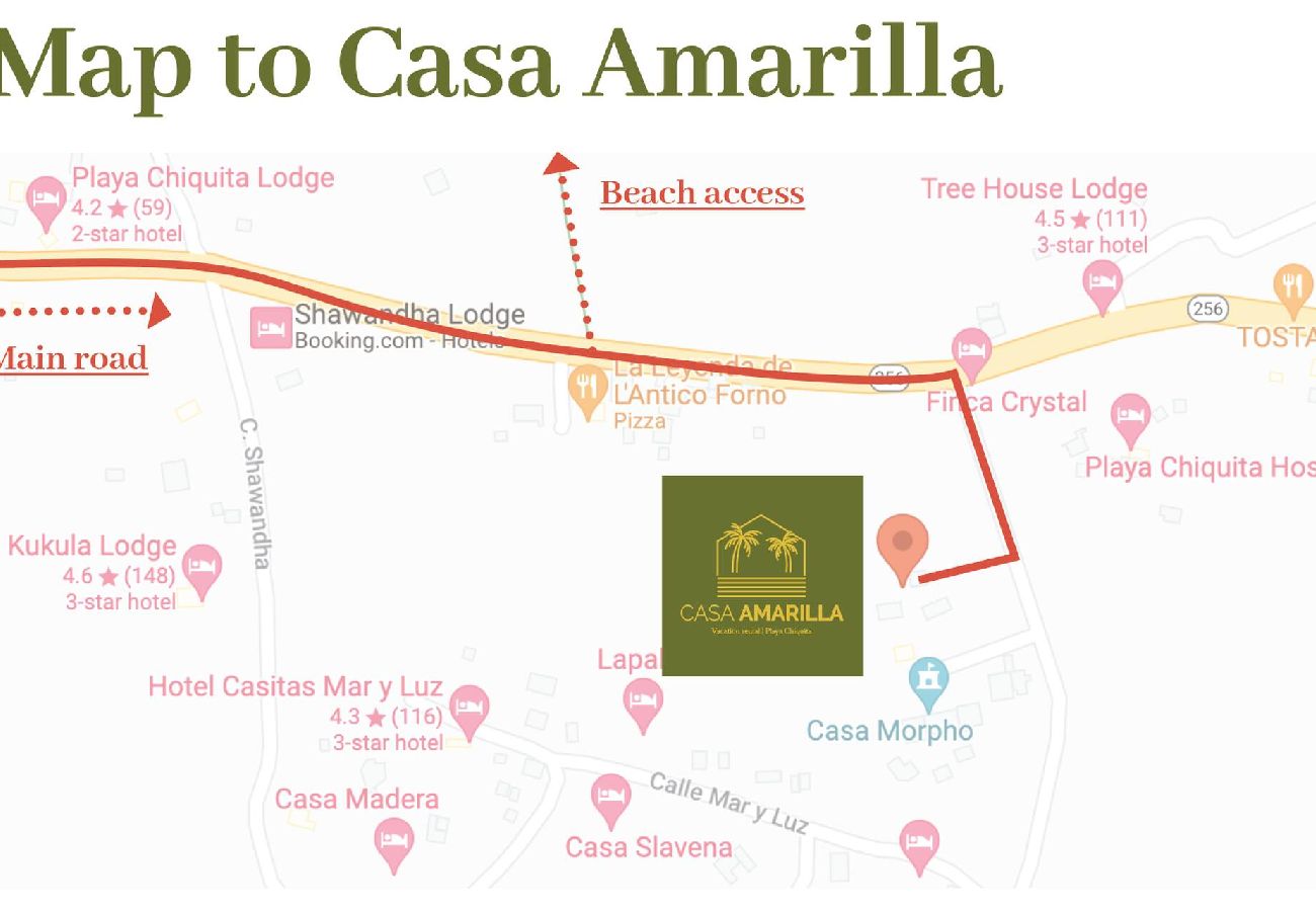 House in Playa Chiquita - Casa Amarilla · Terrace, BBQ & Pool