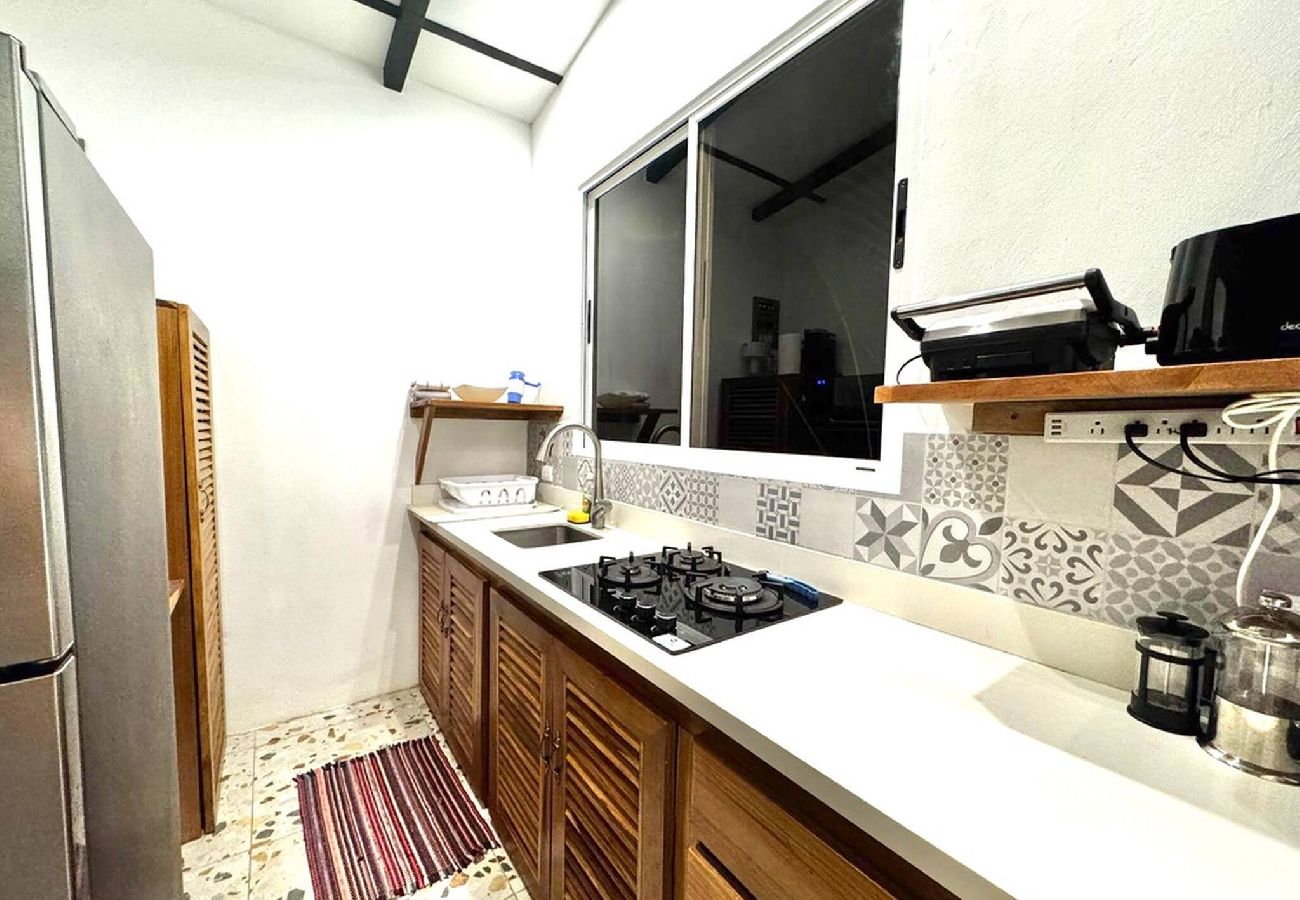 Apartment in Playa Chiquita - Casita Azul | Cute studio for couples - AC & pool 